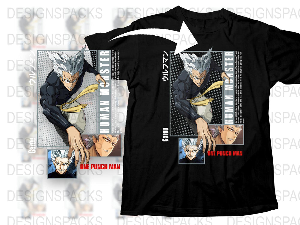 One Punch Man T-Shirt, Saitama Anime Graphic Tee, Manga Fan Merch, Casual Black Cotton Shirt