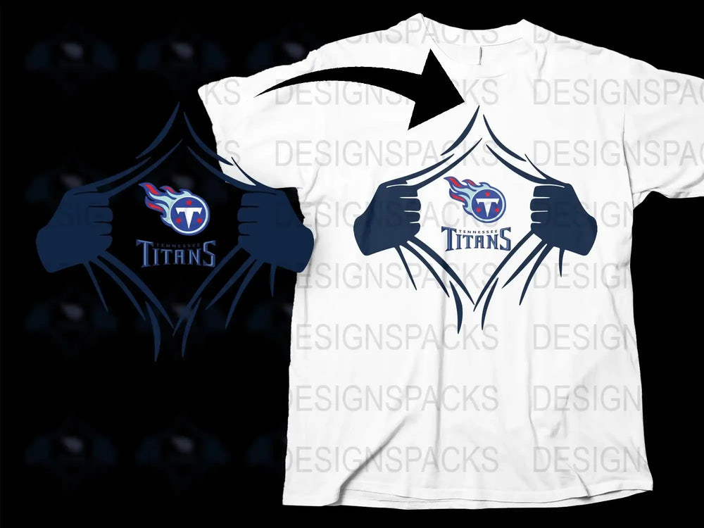 Superhero Reveal Shirt, Tennessee Titans Fan T-Shirt, Unique Transformation Design, Cool Sports Apparel