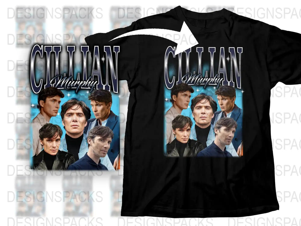 Cillian Murphy Fan T-Shirt, Peaky Blinders Actor Graphic Tee, Unisex TV Show Shirt, Gift for Movie Lovers