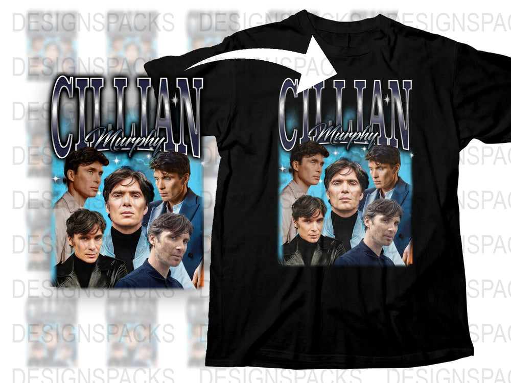 Cillian Murphy Fan T-Shirt, Peaky Blinders Actor Graphic Tee, Unisex TV Show Shirt, Gift for Movie Lovers