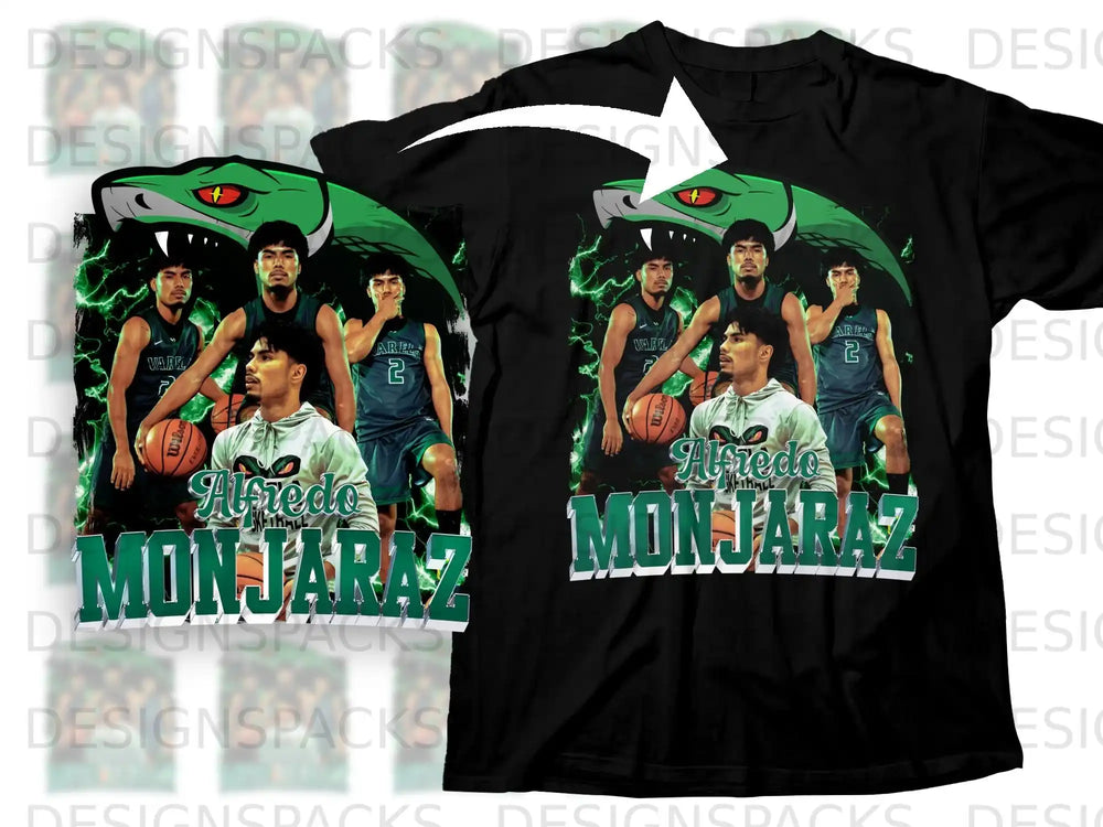 Alfredo Monjaraz Basketball Graphic T-shirt