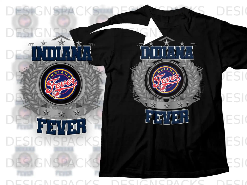 Indiana Fever Logo Graphic T-Shirt for Basketball Fans