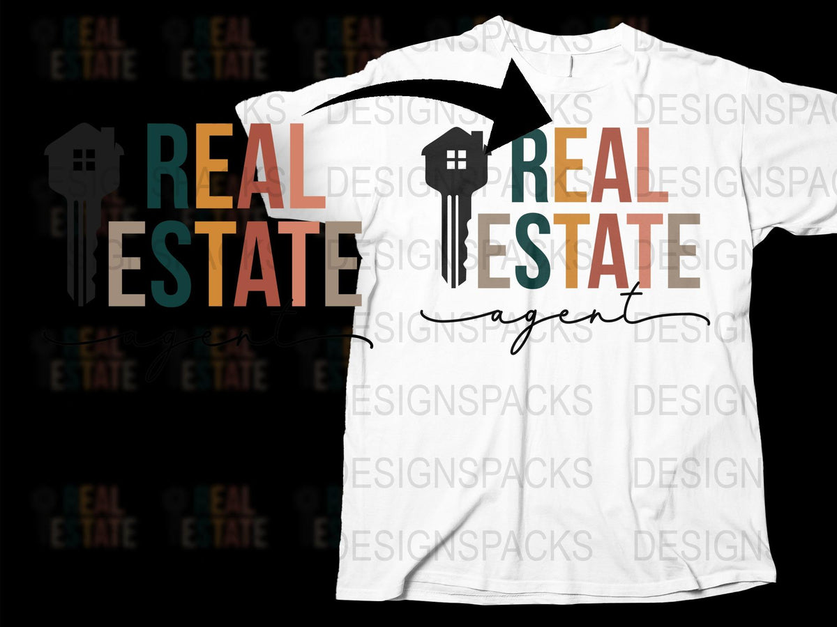 Real Estate Agent T-Shirt, Modern Design, Stylish Real Estate Professional Apparel, Gift for Realtors, Unisex Tee