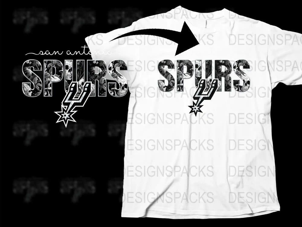 San Antonio Spurs Inspired T-Shirt, Vintage Basketball Team Logo Tee, Retro Sports Fan Apparel Gift