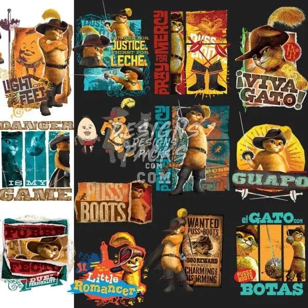 36 Cartoon Designs Bundle PNG designspacks