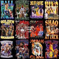 Load image into Gallery viewer, 36 Basketball Bootleg Players Designs Bundle Png
