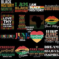 Load image into Gallery viewer, 36 Black History Month Designs Bundle Png
