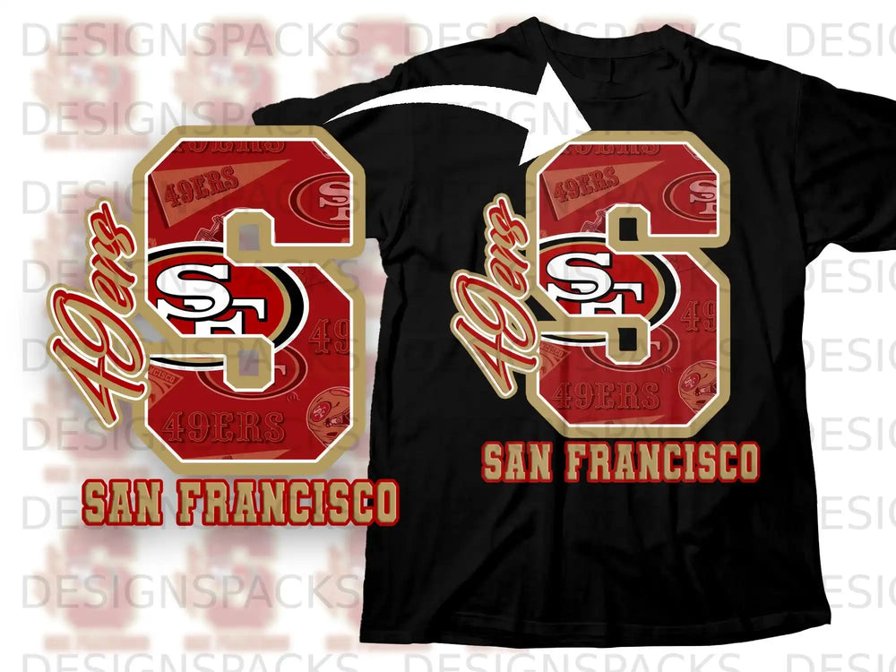 San Francisco 49ers S Graphic Design T-Shirt