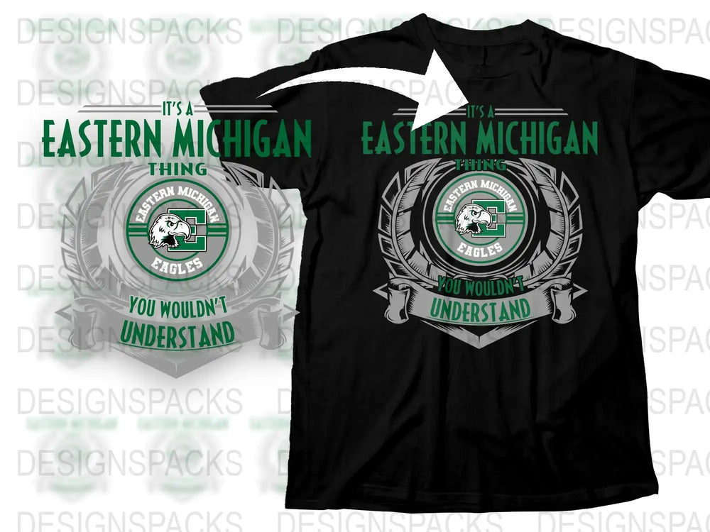 Eastern Michigan Eagles T-Shirt, College Sports Apparel, It's a Michigan Thing Tee, Fan Gear, Athletic Clothing, University Merchandise