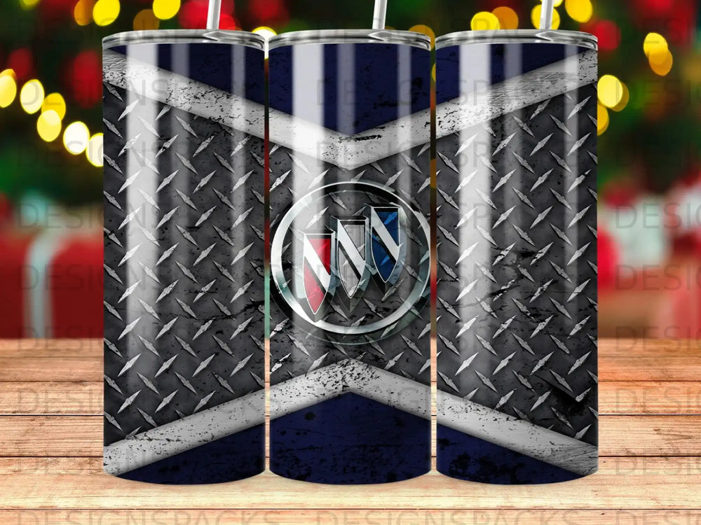 Buick Logo Distressed Diamond Plate Gray Blue product type