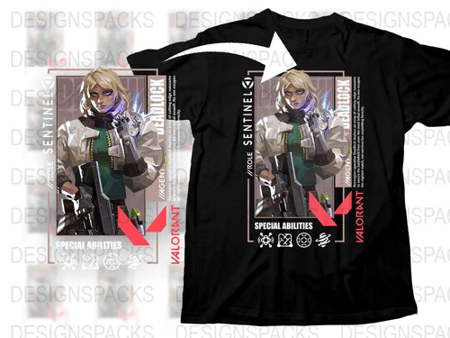 Valorant Sage Graphic T-Shirt, Special Abilities Theme, Unisex Cotton Tee, Anime Style, Gaming Apparel, Collector's Item, Unique Design