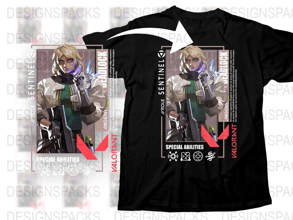 Valorant Sage Graphic T-Shirt, Special Abilities Theme, Unisex Cotton Tee, Anime Style, Gaming Apparel, Collector's Item, Unique Design