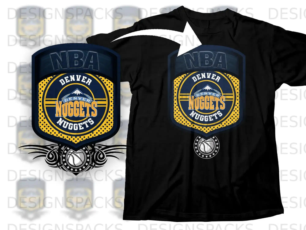 Denver Nuggets NBA Logo Men's T-Shirt