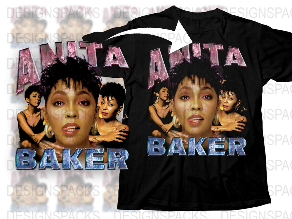 Anita Baker Vintage T-Shirt, Classic 90s Music Fan Tee, Retro Soul Artist Graphic Top, Collector's Edition Shirt