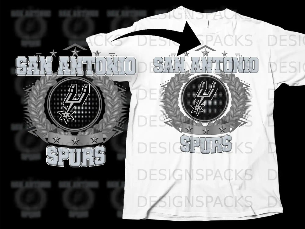 San Antonio Spurs Graphic Design T-shirt Product