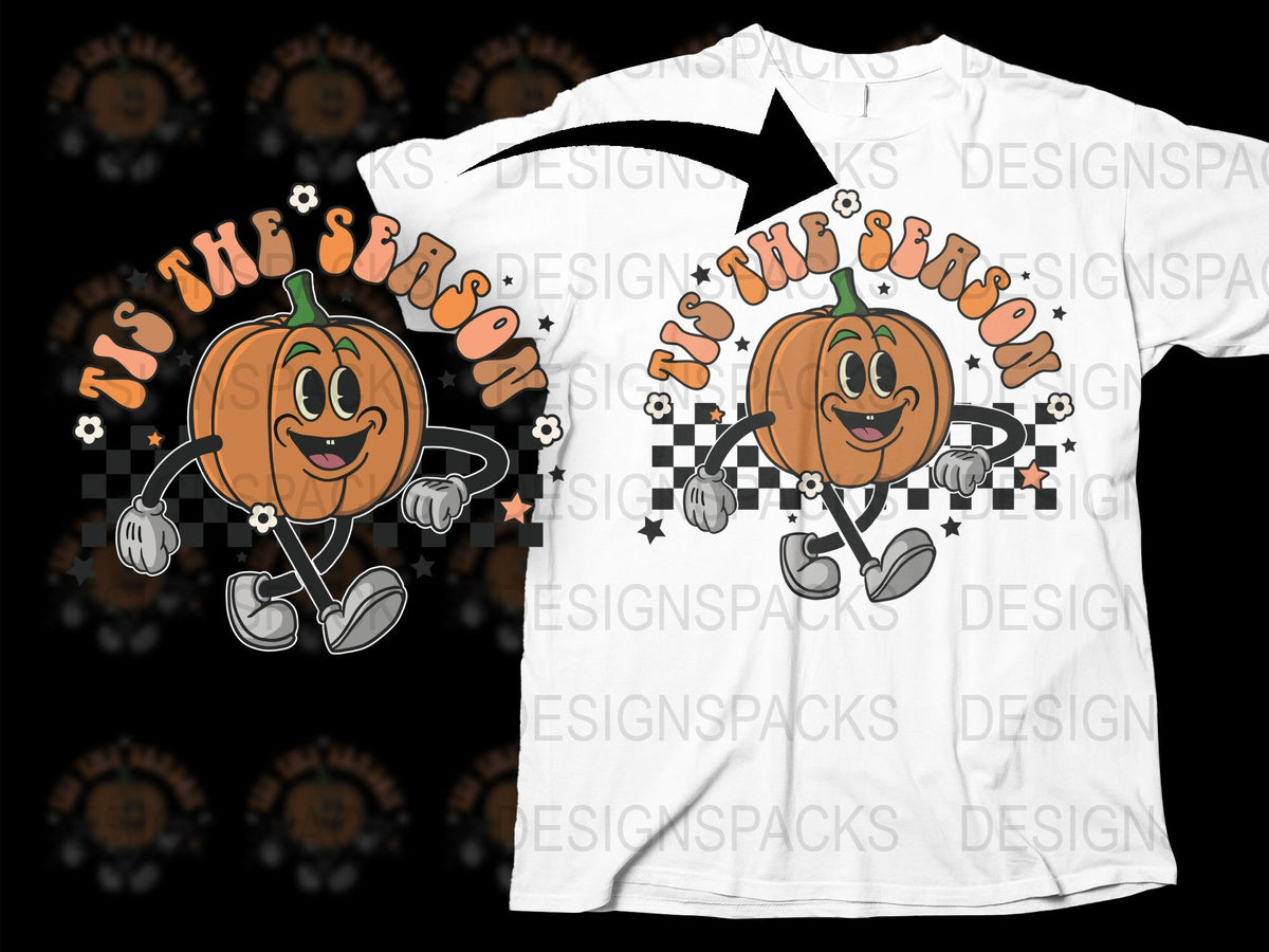 Cute Pumpkin T-Shirt, Unisex Halloween Graphic Tee, Fall Season Casual Wear, Novelty Shirt for Adults and Kids