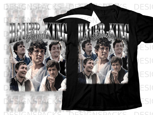 Collage of images of a young man with text 