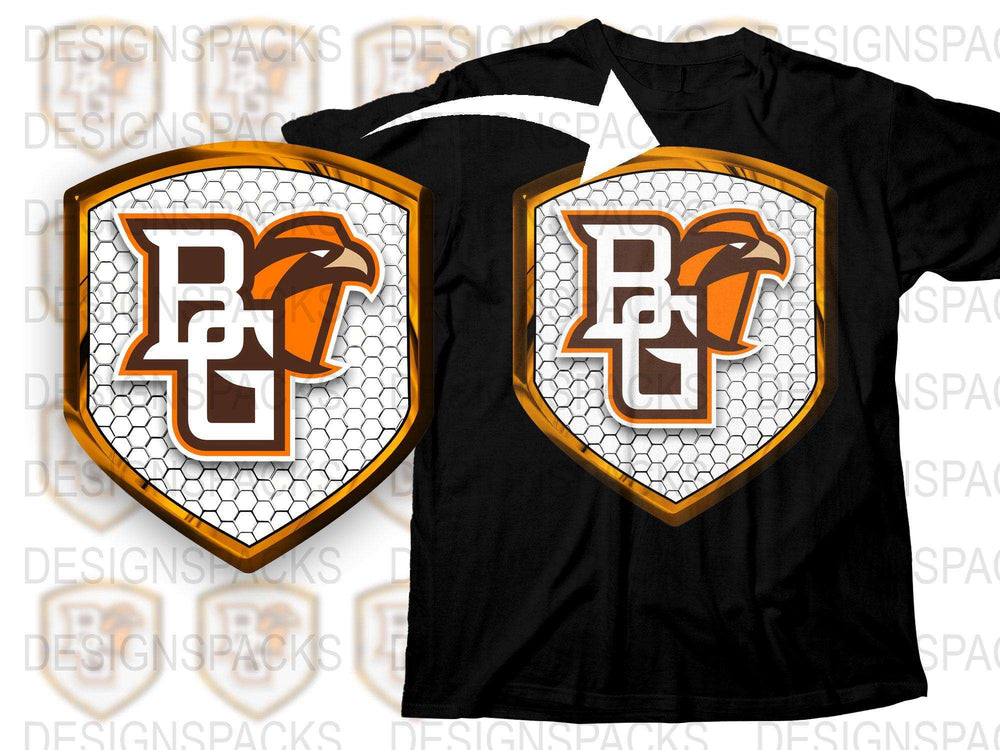 Black Sports T-Shirt with Orange and White Logo, Men's Athletic Apparel, Casual Wear