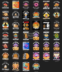 Load image into Gallery viewer, 37 Food Baking Designs Bundle PNG designspacks
