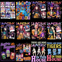 Load image into Gallery viewer, 37 Huntrix Horror Demon Hunters Halloween Designs Bundle PNG
