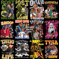 Load image into Gallery viewer, 37 Music Stars Mix Bootleg Designs Bundle Png
