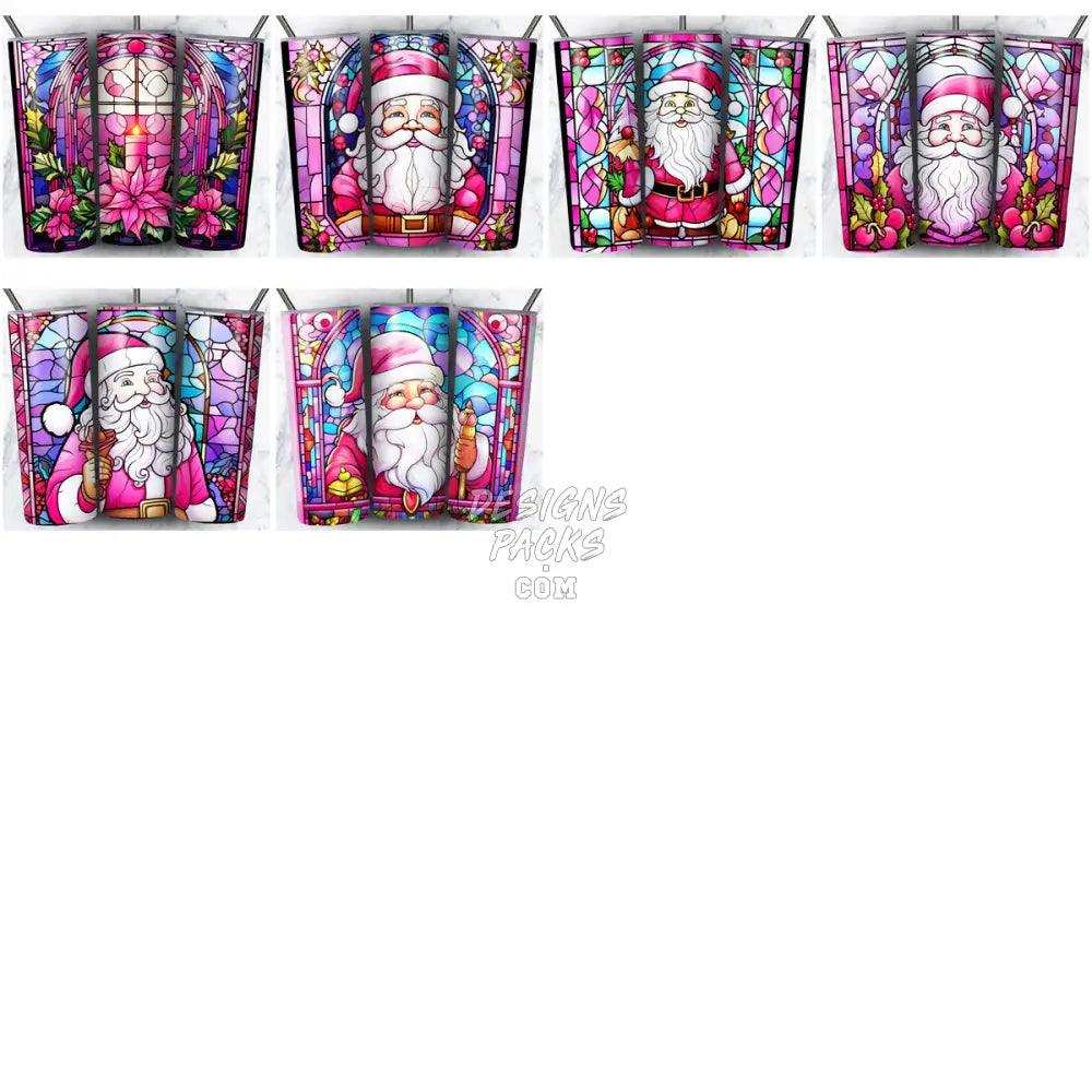 37 Pink Christmas Tumbler Wrap Bundle Jpg