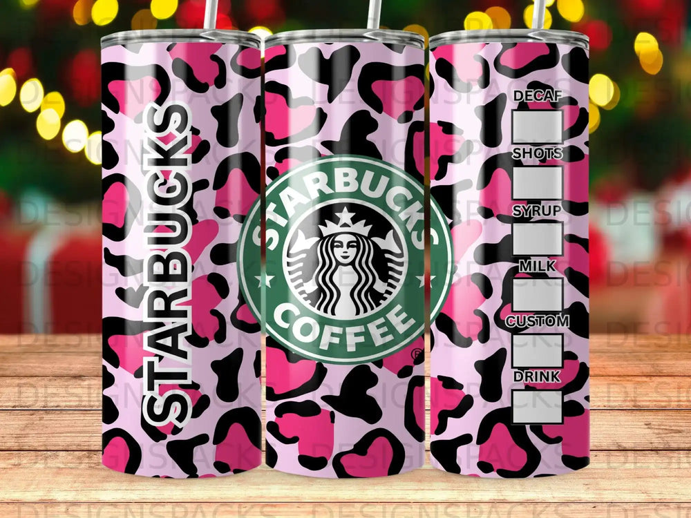 Starbucks Pink Leopard Custom Drink Shots product type