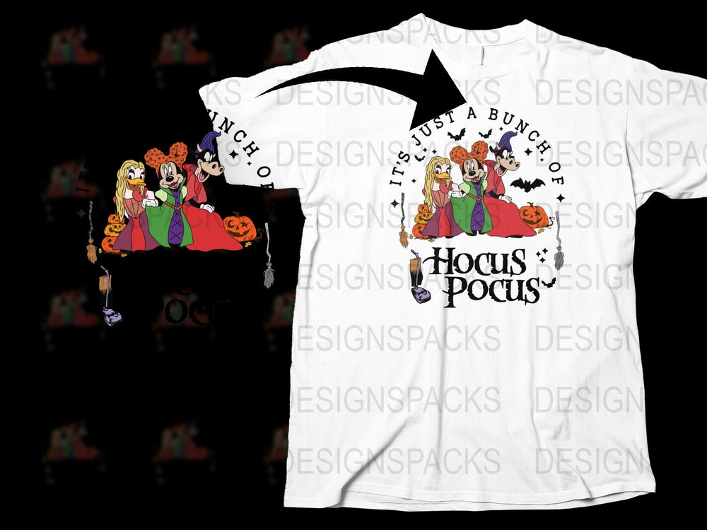 Hocus Pocus T-Shirt, Funny Halloween Tee, Witch Graphic, Fall Season Casual Wear, Unisex Adult Clothing