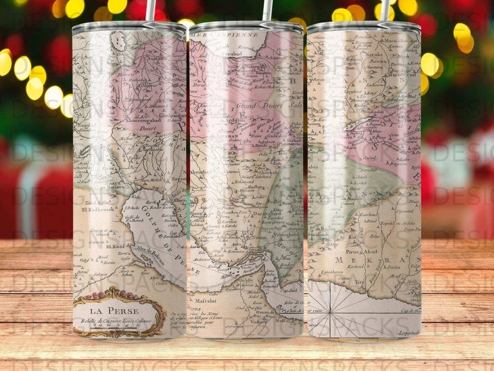 Vintage Persia Map Tumbler Grand Desert Sale product type