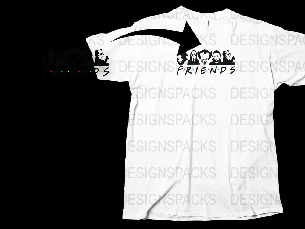 Friends TV Show Inspired Graphic T-Shirt, Unisex White Tee with Iconic Couch Print