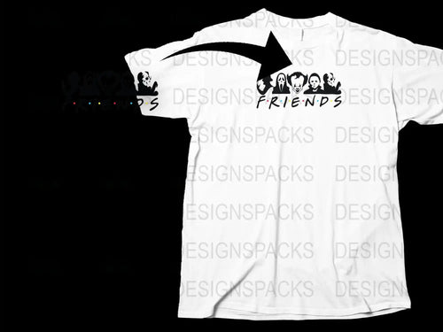 Friends TV Show Inspired Graphic T-Shirt, Unisex White Tee with Iconic Couch Print
