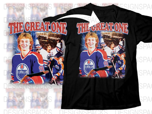 Vintage Hockey T-Shirt, Classic Player Graphic Tee, Retro Sports Fan Apparel, Unique Gift Idea for Collectors