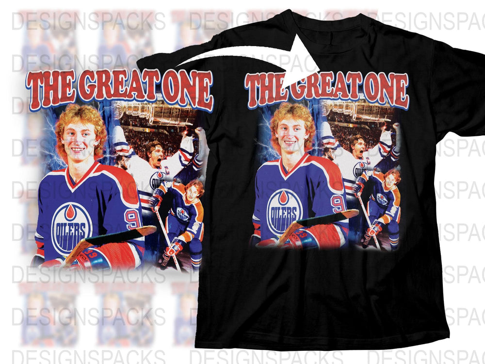 Vintage Hockey T-Shirt, Classic Player Graphic Tee, Retro Sports Fan Apparel, Unique Gift Idea for Collectors