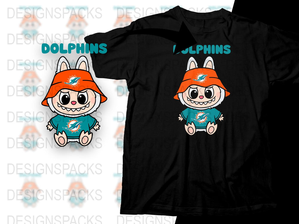 Cute Dolphin Cartoon Character T-Shirt, Kids Animal Graphic Tee, Fun Ocean Themed Clothing