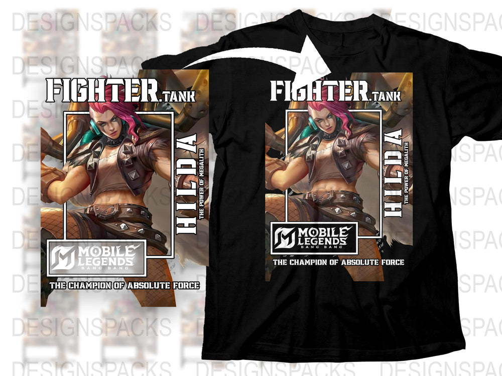 Mobile Legends Fighter Tank T-Shirt, Champion of Absolute Force Graphic Tee