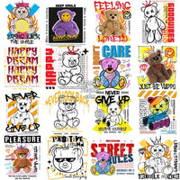 Load image into Gallery viewer, 38 Good Vibes Teedy Bear Street Wear Designs Bundle Png Eps
