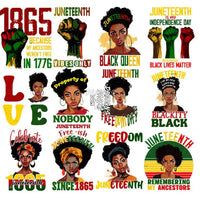 Load image into Gallery viewer, 38 Juneteenth Black History Designs Bundle Png
