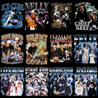 Load image into Gallery viewer, 38 Music Mix Pop Rap Kpop Stars Bootleg Designs Bundle PNG
