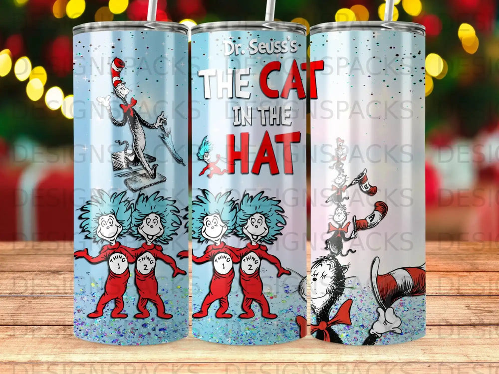 Dr. Seuss's The Cat in the Hat with Thing 1 and Thing 2 characters.