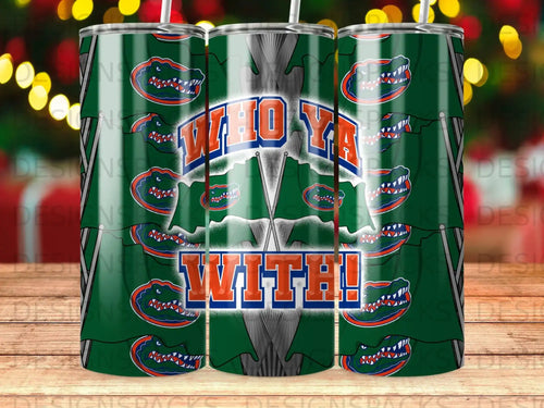 Green tumbler with 