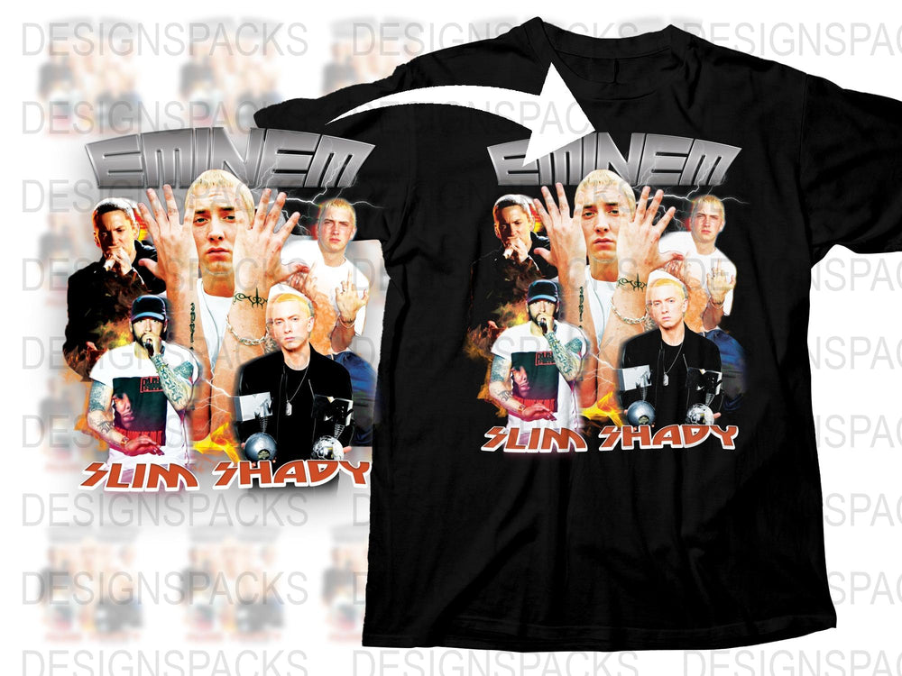Vintage Eminem Slim Shady Graphic T-Shirt, 90s Rap Tee, Hip Hop Merch, Music Fan Apparel, Collectible Streetwear, Unisex Clothing Gift