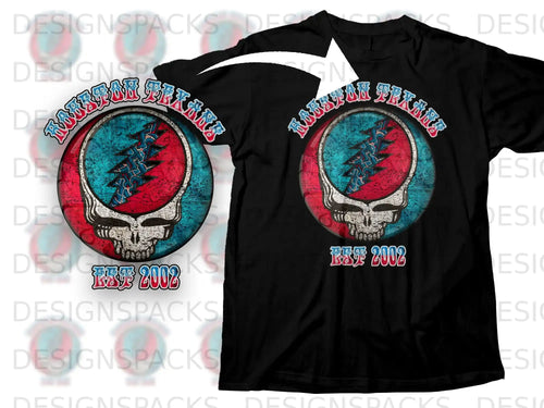 Houston Texas Skull Design Vintage 2002 T-Shirt