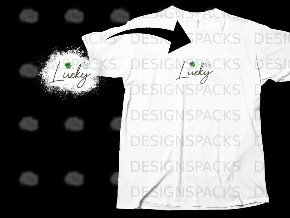 Lucky shamrock distressed splatter design product type