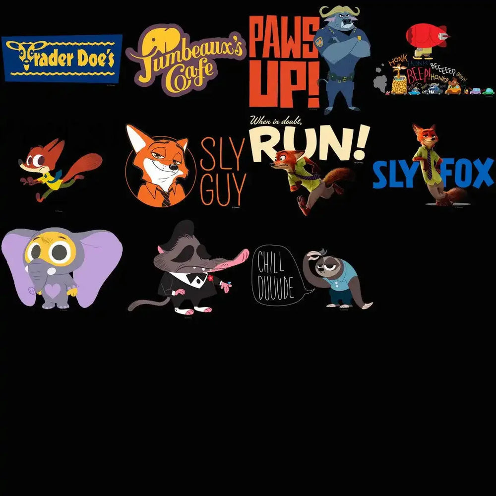 39 Cartoon Zoo Designs Bundle PNG