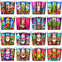 Load image into Gallery viewer, 39 Christmas Cute Colorful Tumbler Wrap Bundle Jpg
