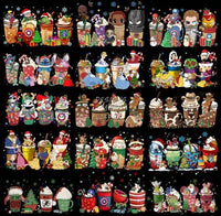Load image into Gallery viewer, 39 Christmas Pop Culture Drinks Designs Bundle PNG
