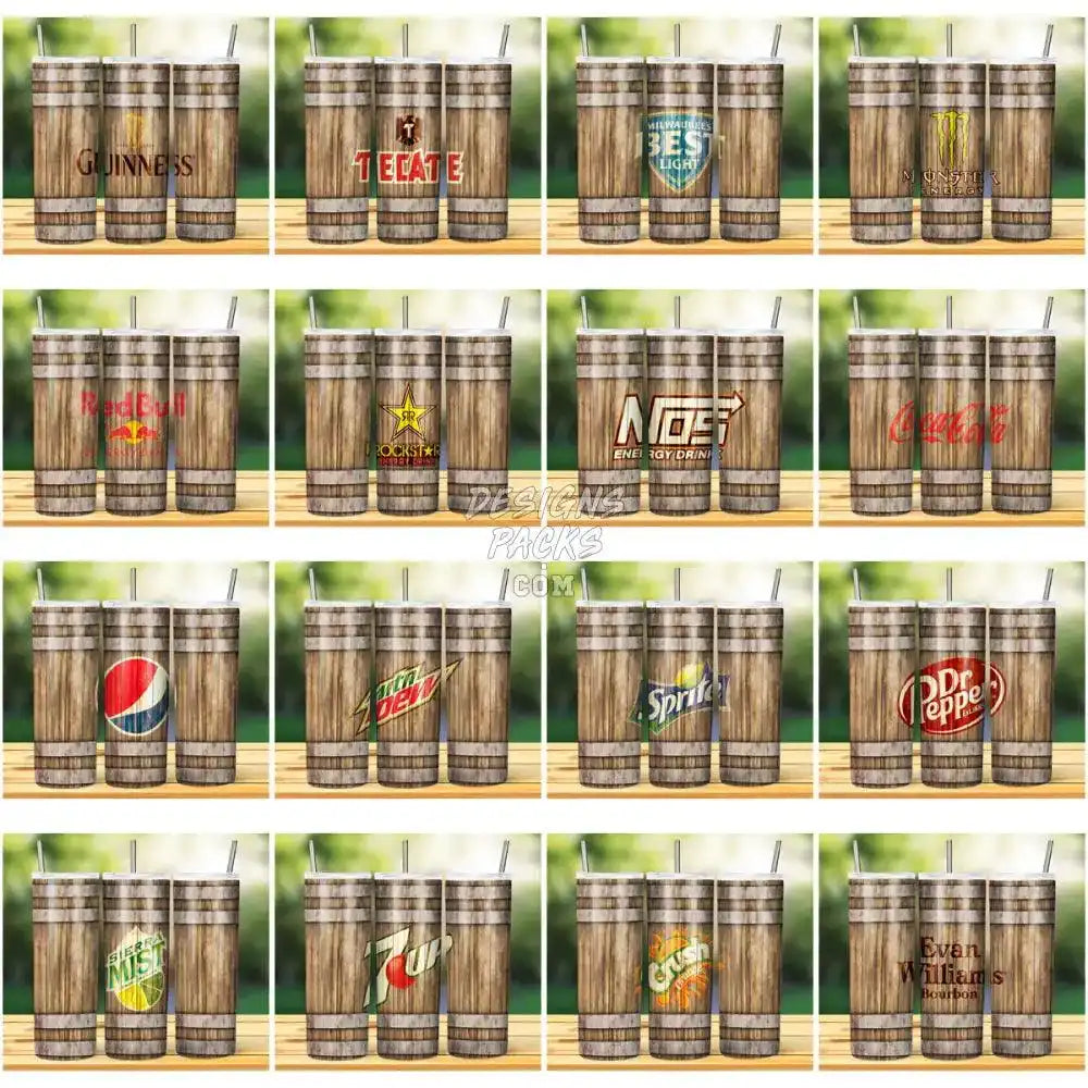 39 Drinks Barrel Tumbler Wrap Bundle Jpg