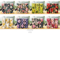 Load image into Gallery viewer, 39 Quilted Luxury Floral Tumbler Wrap Bundle Jpg
