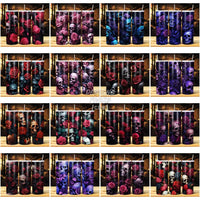 Load image into Gallery viewer, 39 Skulls And Roses Tumbler Wrap Bundle Jpg
