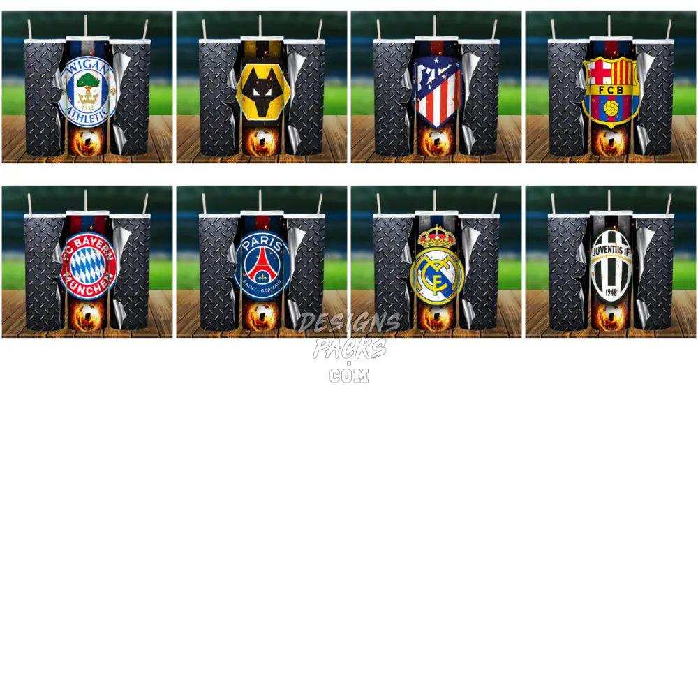39 Soccer Football Clubs Tumbler Wrap Bundle Jpg